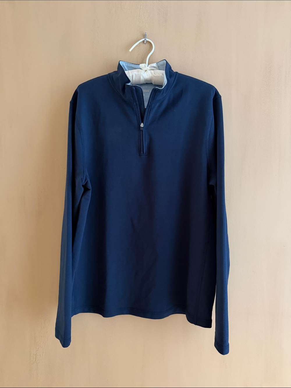 J. Crew Navy Long-Sleeve Quarter-Zip Pullover